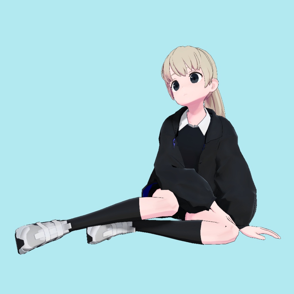 VRC用座りIdleモーション_02(Sitting Idle Motion)_Mir