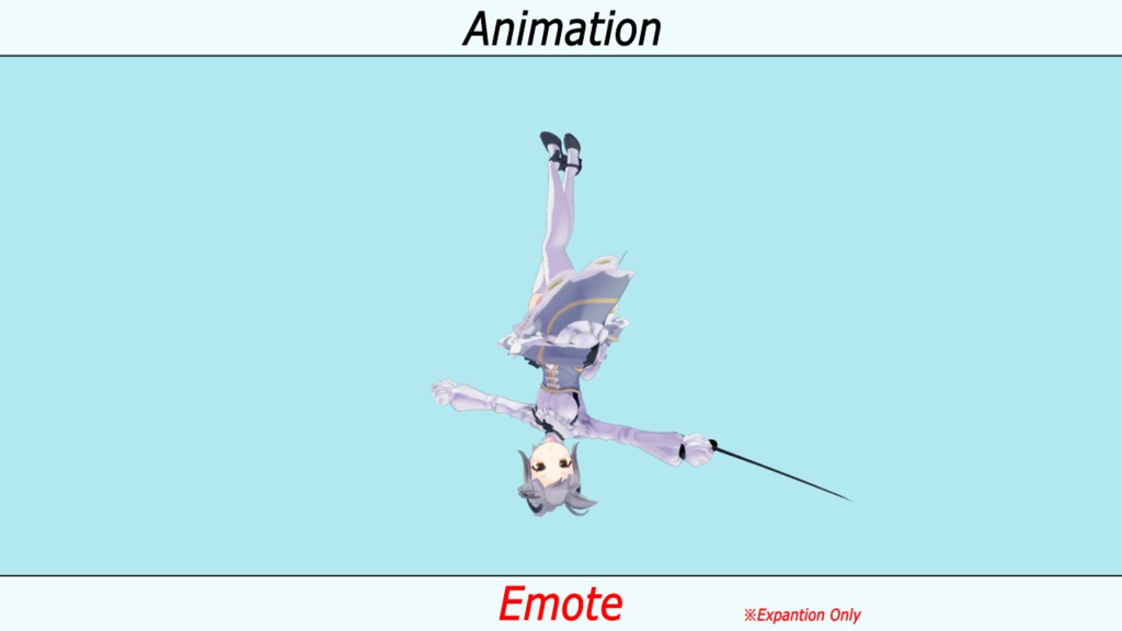 VRC用 剣士風アニメーション(Sword Motion)