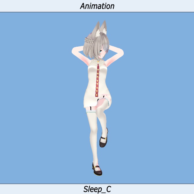 VRC用 【睡眠】 Idleモーション_01(Sleeping Idle Motion)_Kyoko