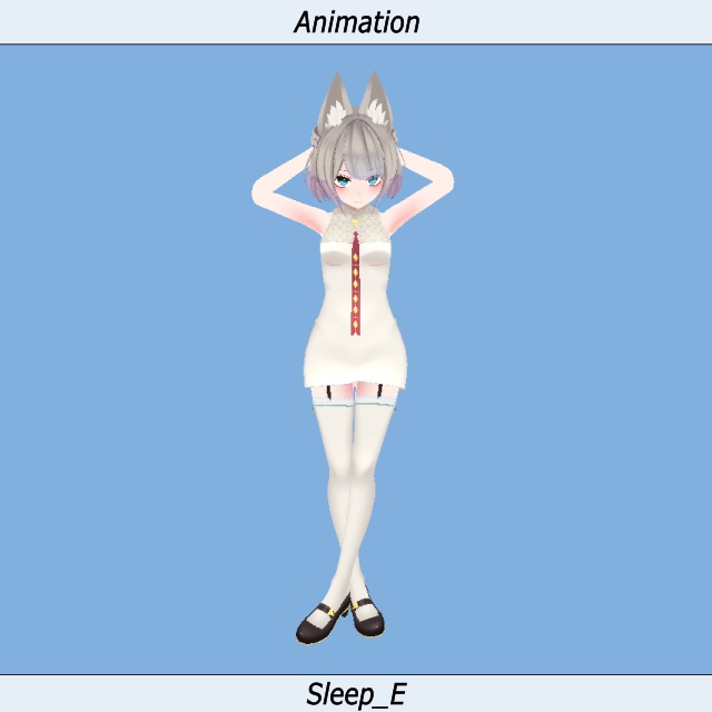 VRC用 【睡眠】 Idleモーション_01(Sleeping Idle Motion)_Kyoko