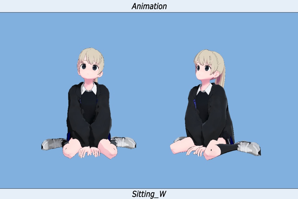 座りIdleモーション_06(Sitting Idle Motion)_Mir