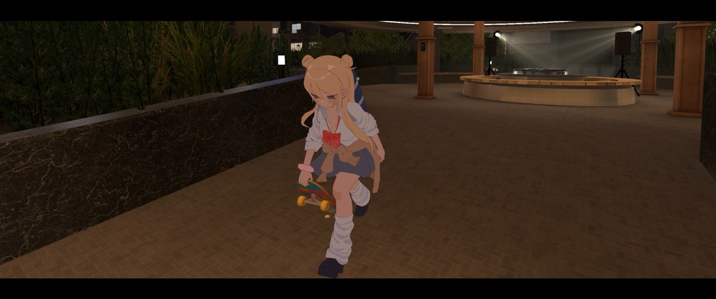 VRC用 リアルスケボーアニメーション【Real Skateboard Motion】