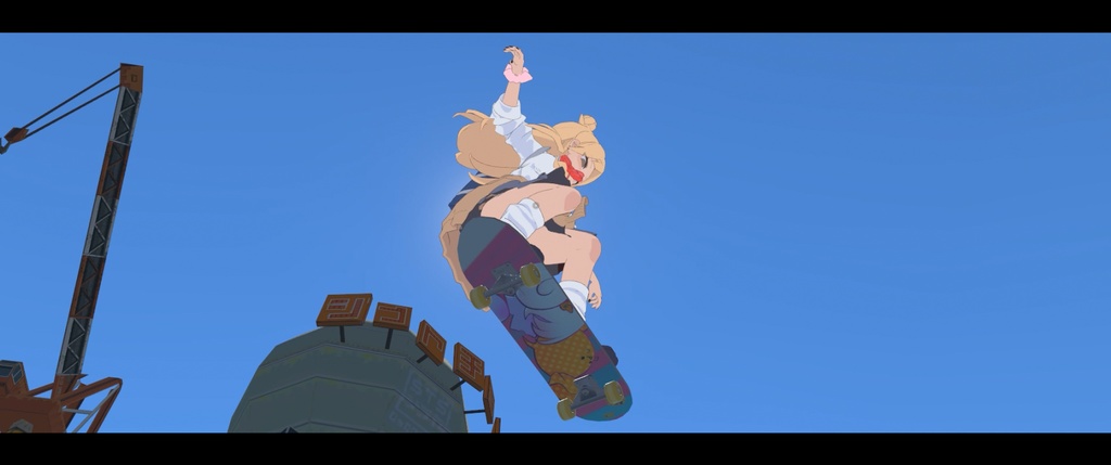 VRC用 リアルスケボーアニメーション【Real Skateboard Motion】