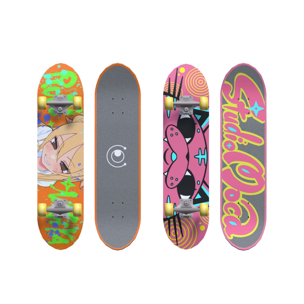 VRC用 リアルスケボーアニメーション【Real Skateboard Motion】