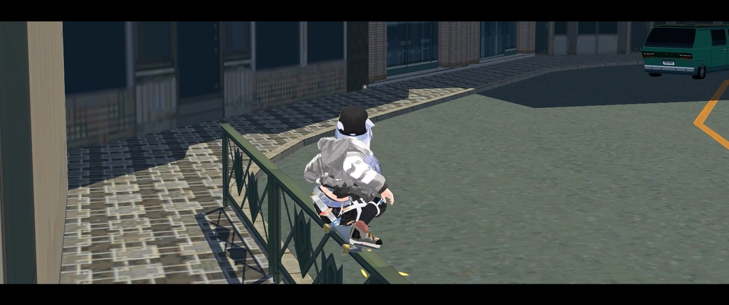 VRC用 リアルスケボーアニメーション【Real Skateboard Motion】