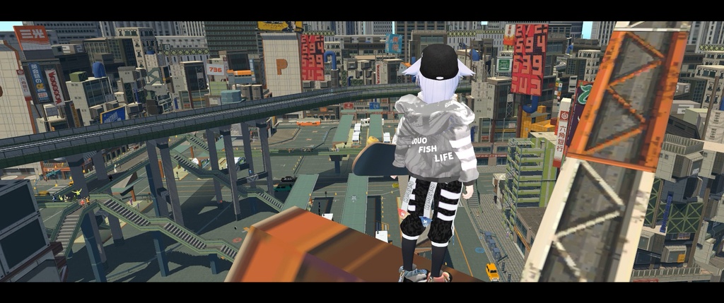 VRC用 リアルスケボーアニメーション【Real Skateboard Motion】