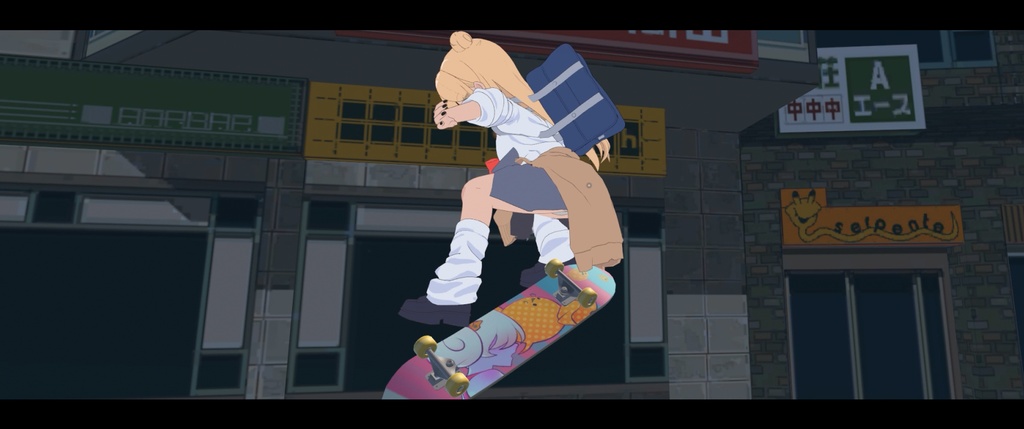 VRC用 リアルスケボーアニメーション【Real Skateboard Motion】