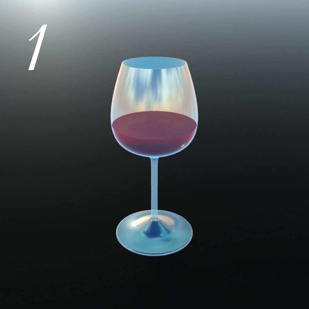 グラス&ドリンク 3Dモデル 6種セット