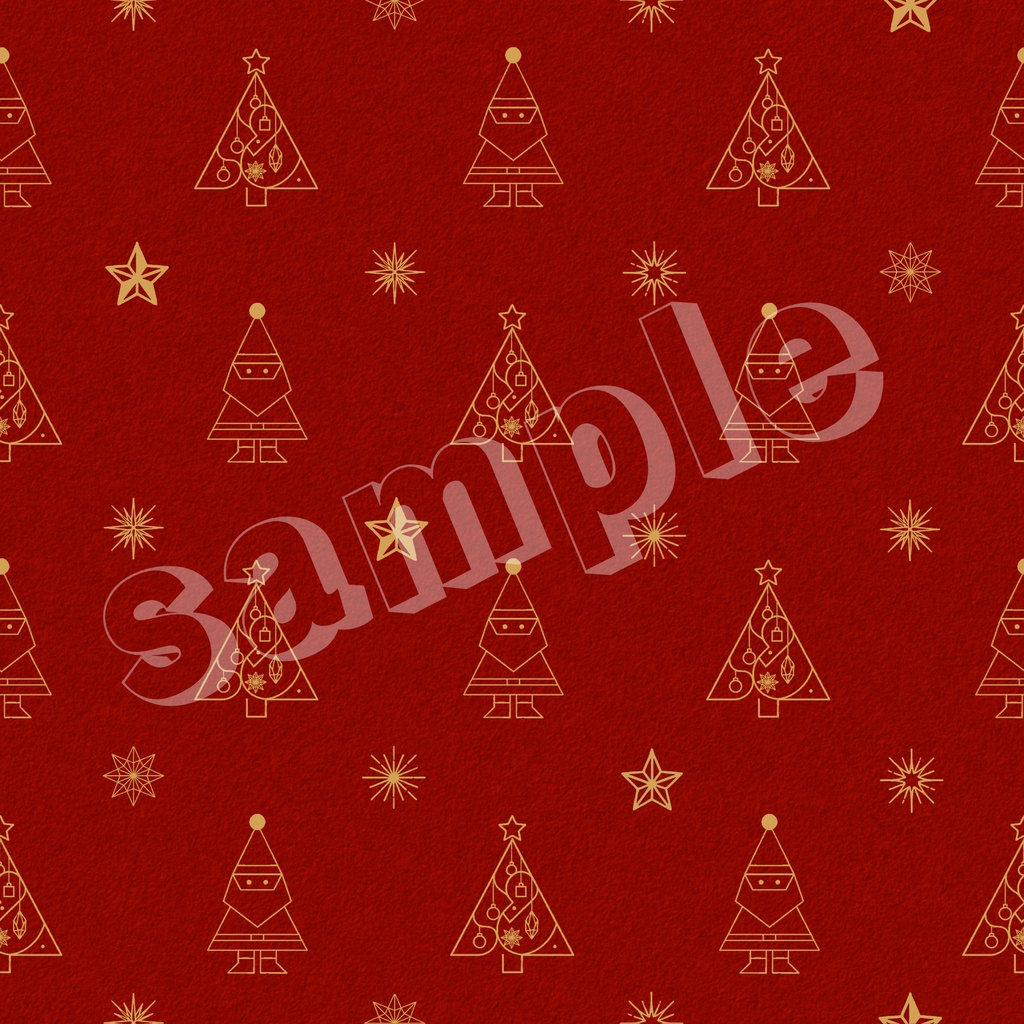 【商用利用可】大人のクリスマス柄デジタルペーパー(シームレスパターン/5color)