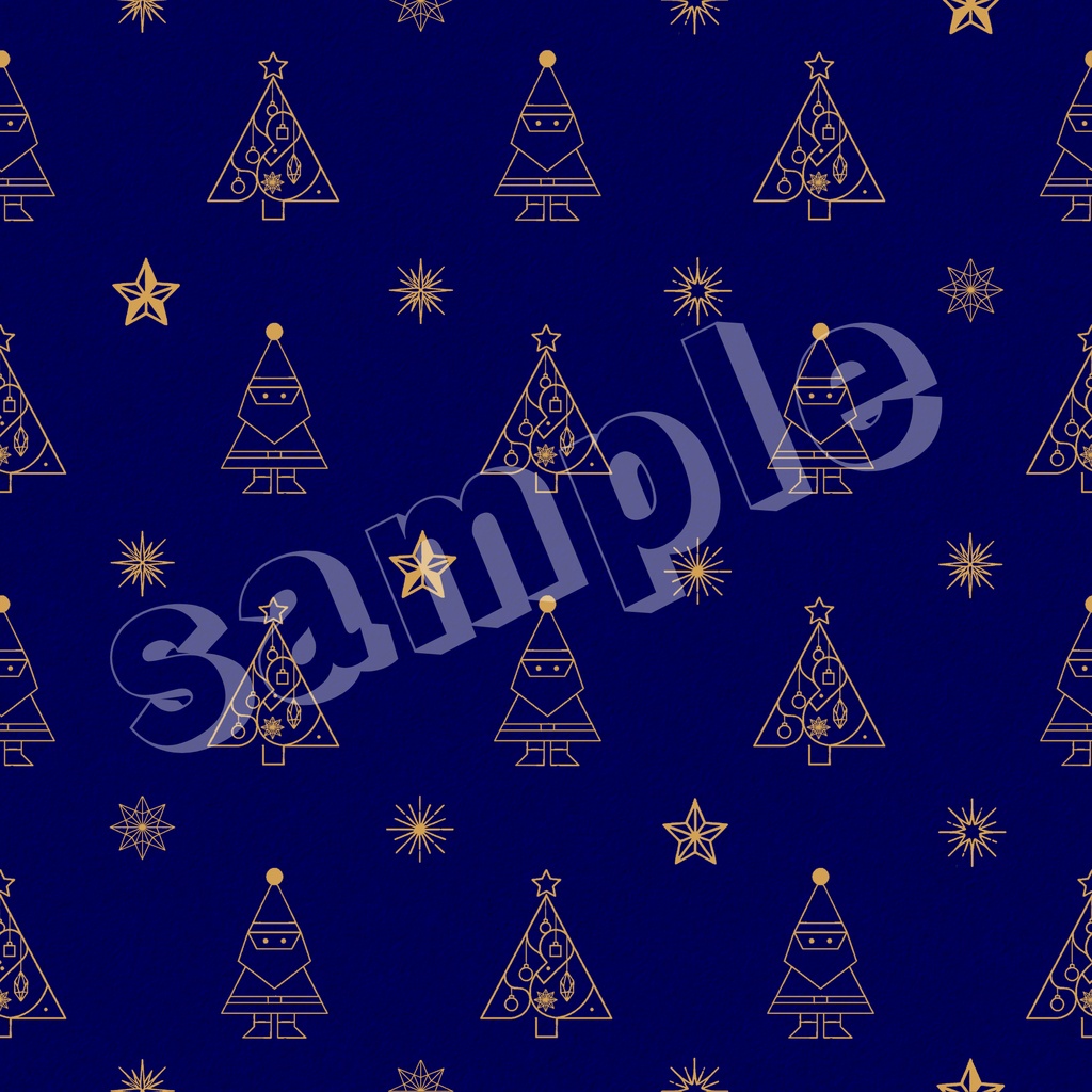 【商用利用可】大人のクリスマス柄デジタルペーパー(シームレスパターン/5color)