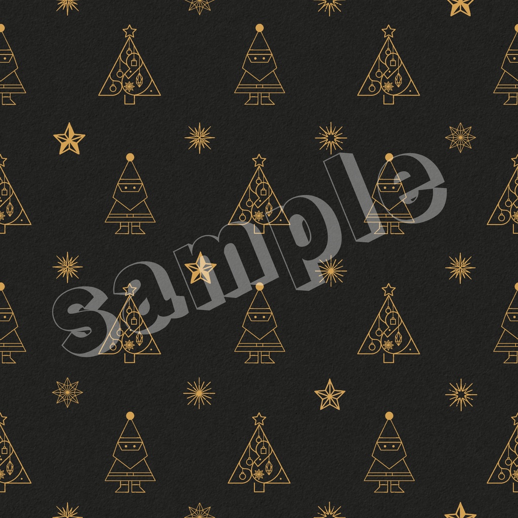 【商用利用可】大人のクリスマス柄デジタルペーパー(シームレスパターン/5color)