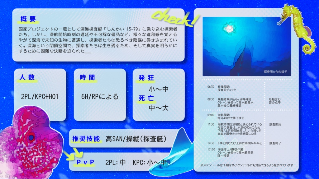 【クトゥルフ神話TRPG】うみの子羊はうつしよに噛み食みSPLL:E193866