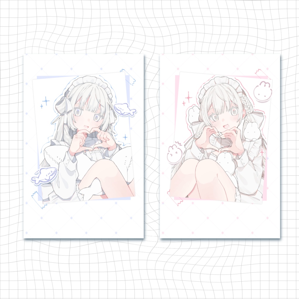 チェキ風イラストカード