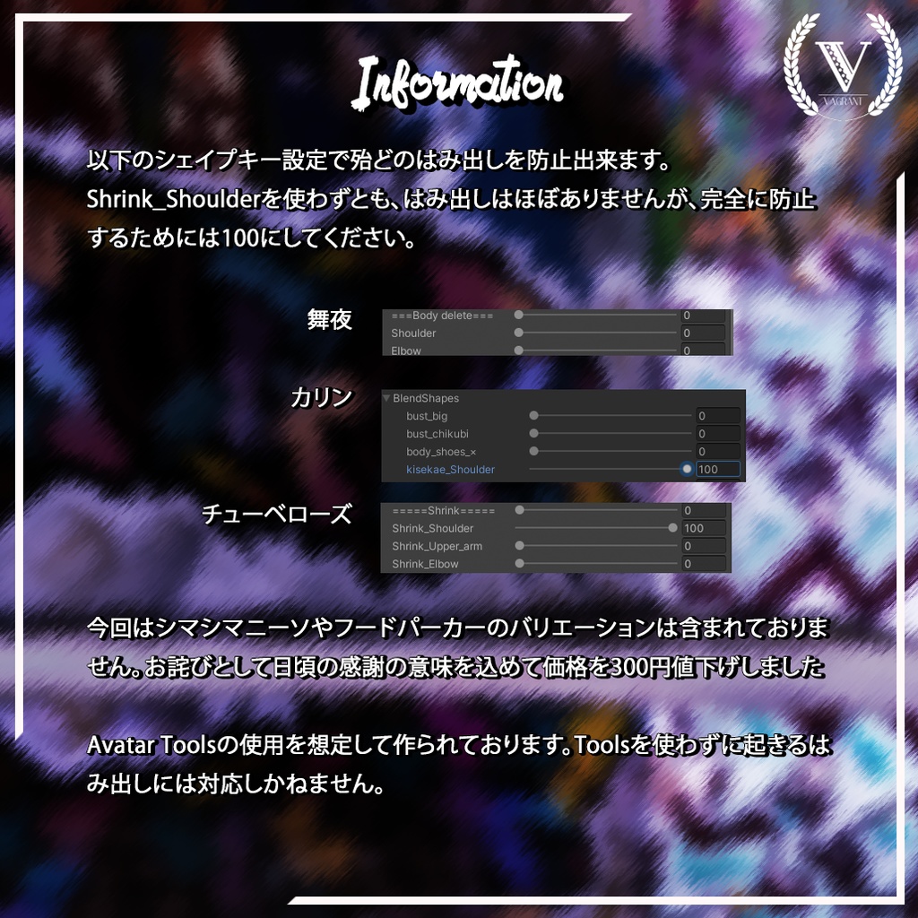 【3アバター対応】ファンタスティック・ベイビーフードパーカーセット
