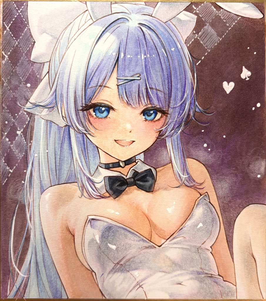 手描きイラスト♡美少女♡オリジナル♡一点物♡バニーガール