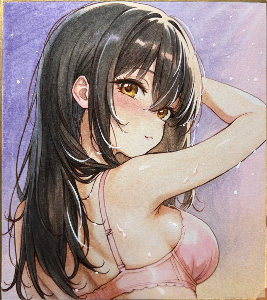 手描きイラスト♡美少女♡オリジナル♡一点物