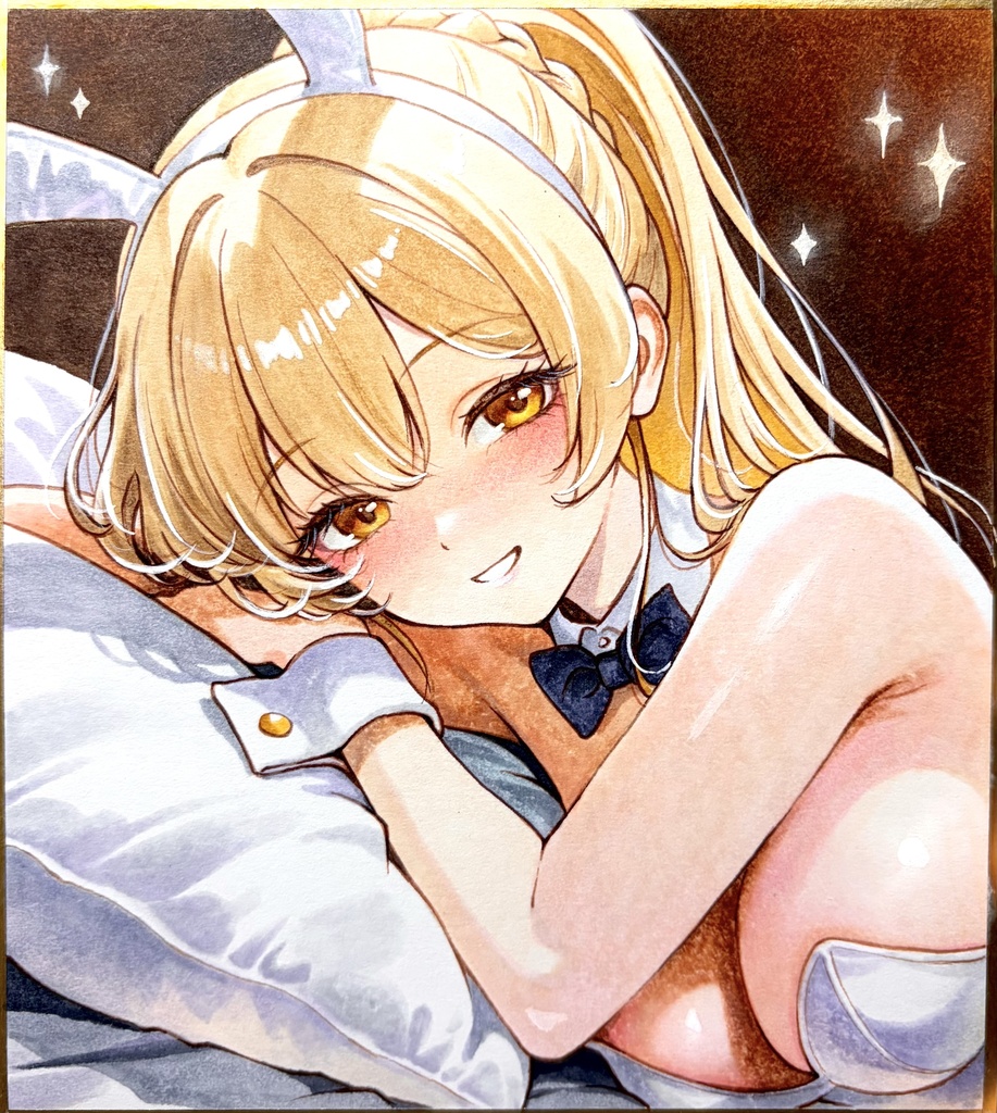 手描きイラスト♡美少女♡オリジナル♡一点物♡バニーガール