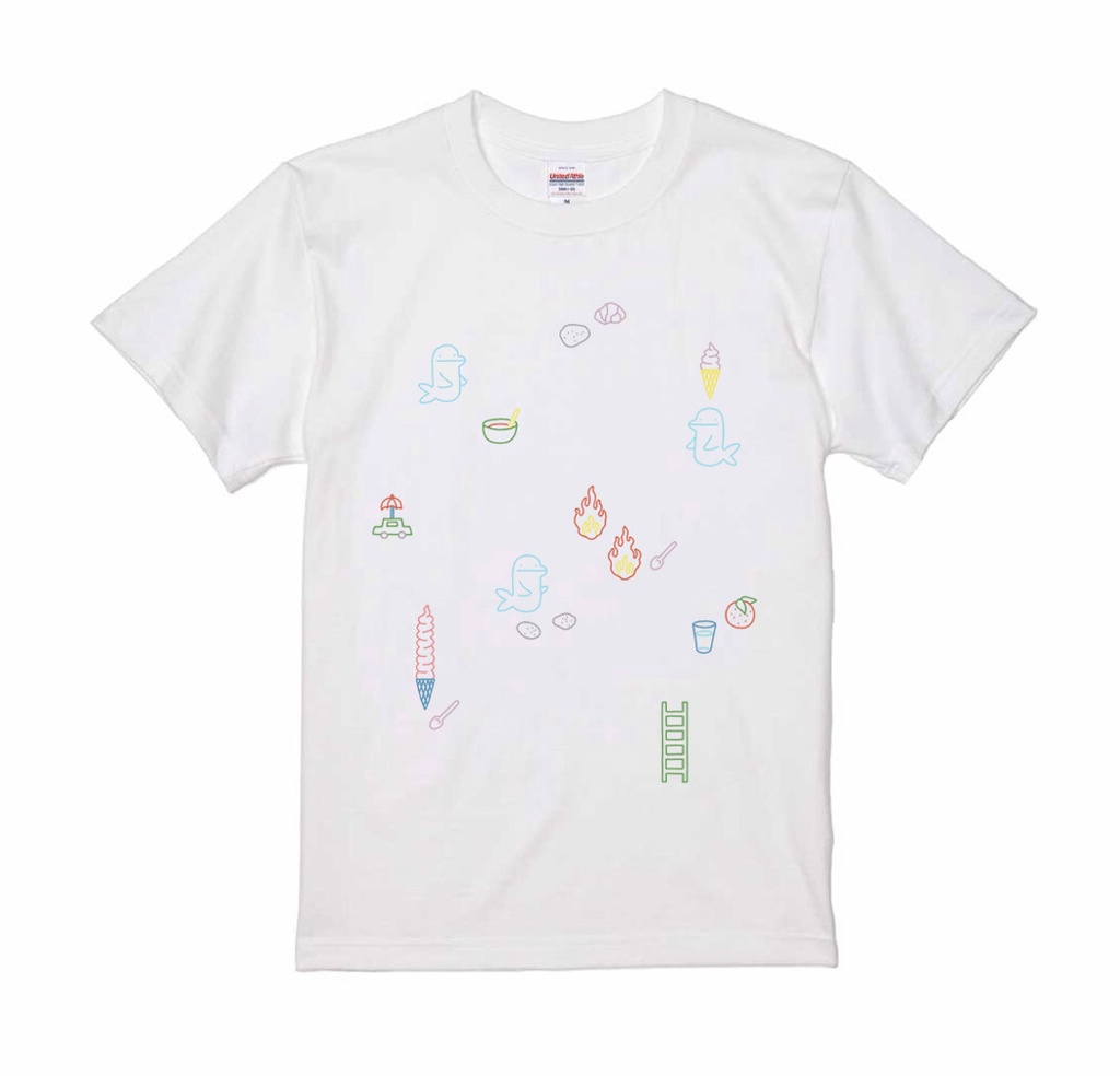 スリー・グッド・ドルフィンズ プリントTシャツ
