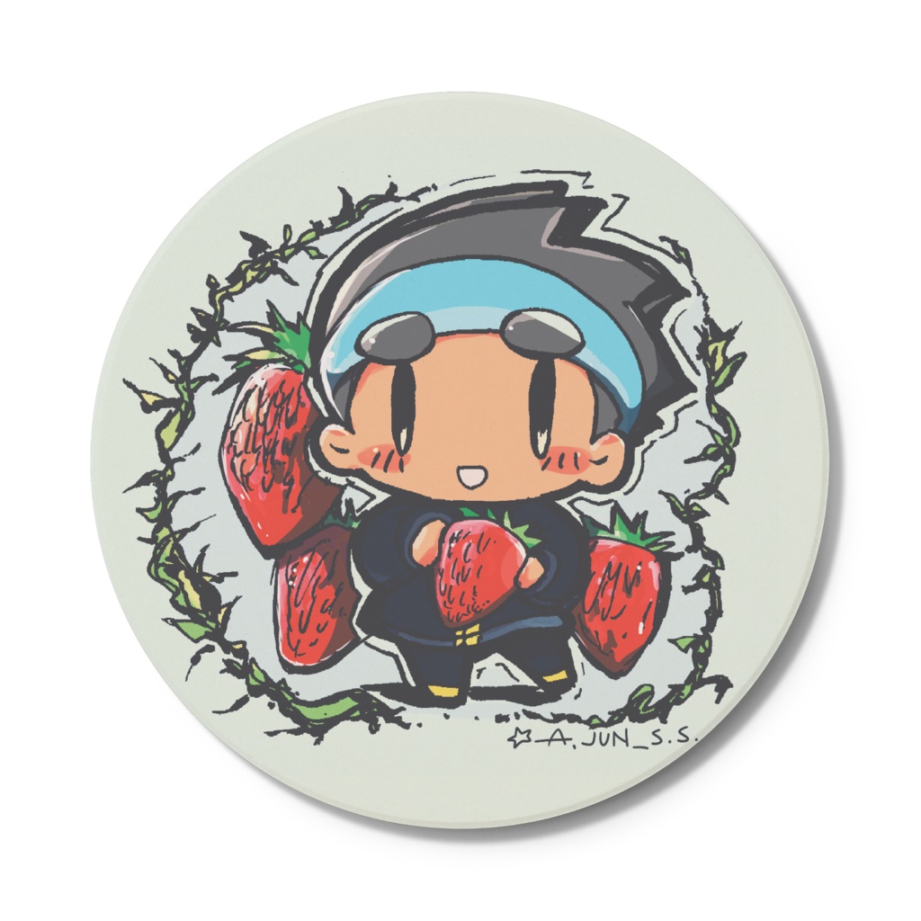 タイジュくんの丸型コースター