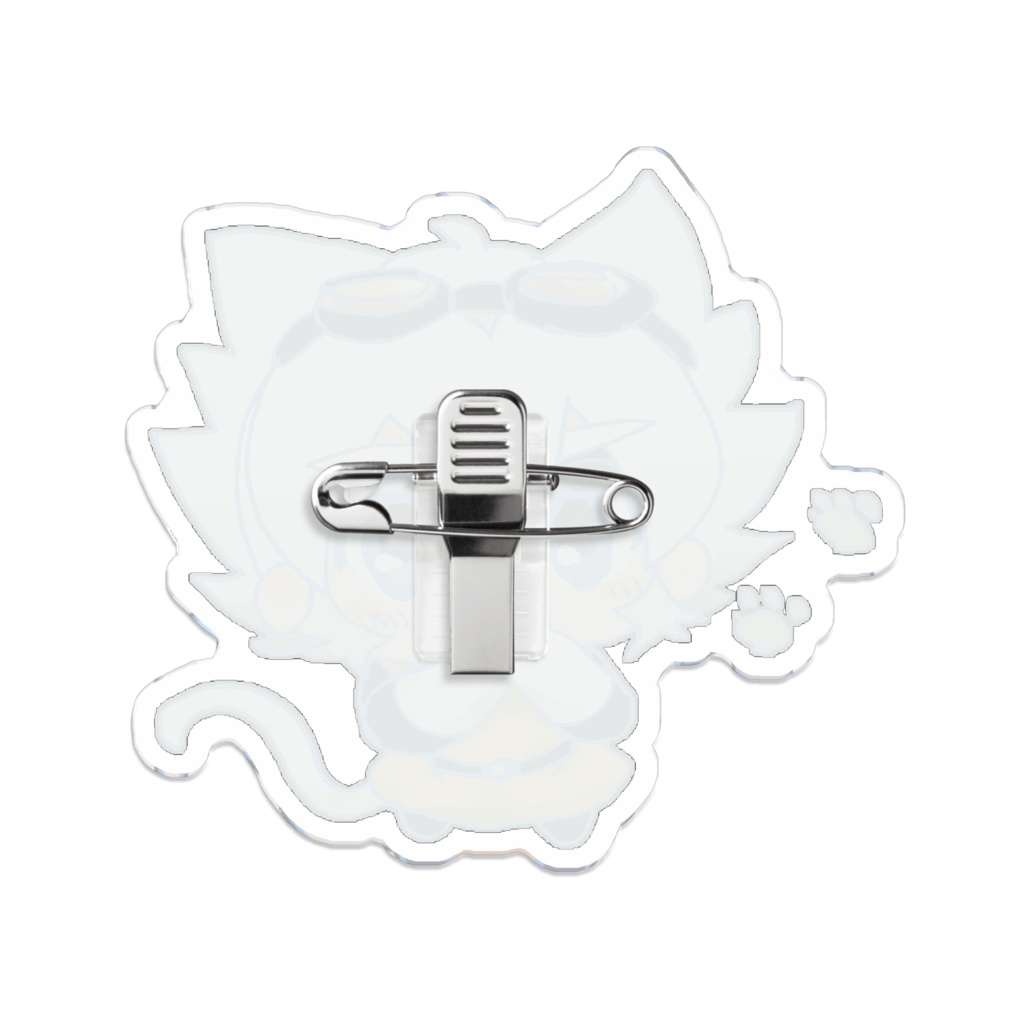 おさるアクリルバッジ