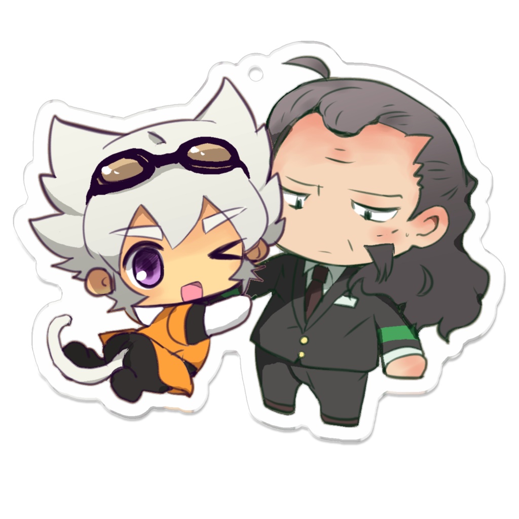 SARUとトウドウ議長のアクリルキーホルダー