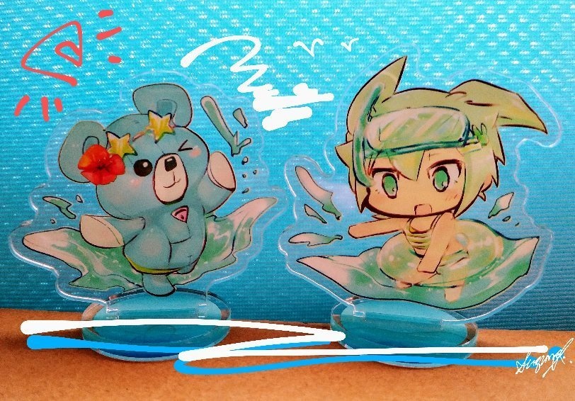 ワンダバ/フェイくん夏のミニアクリルスタンド