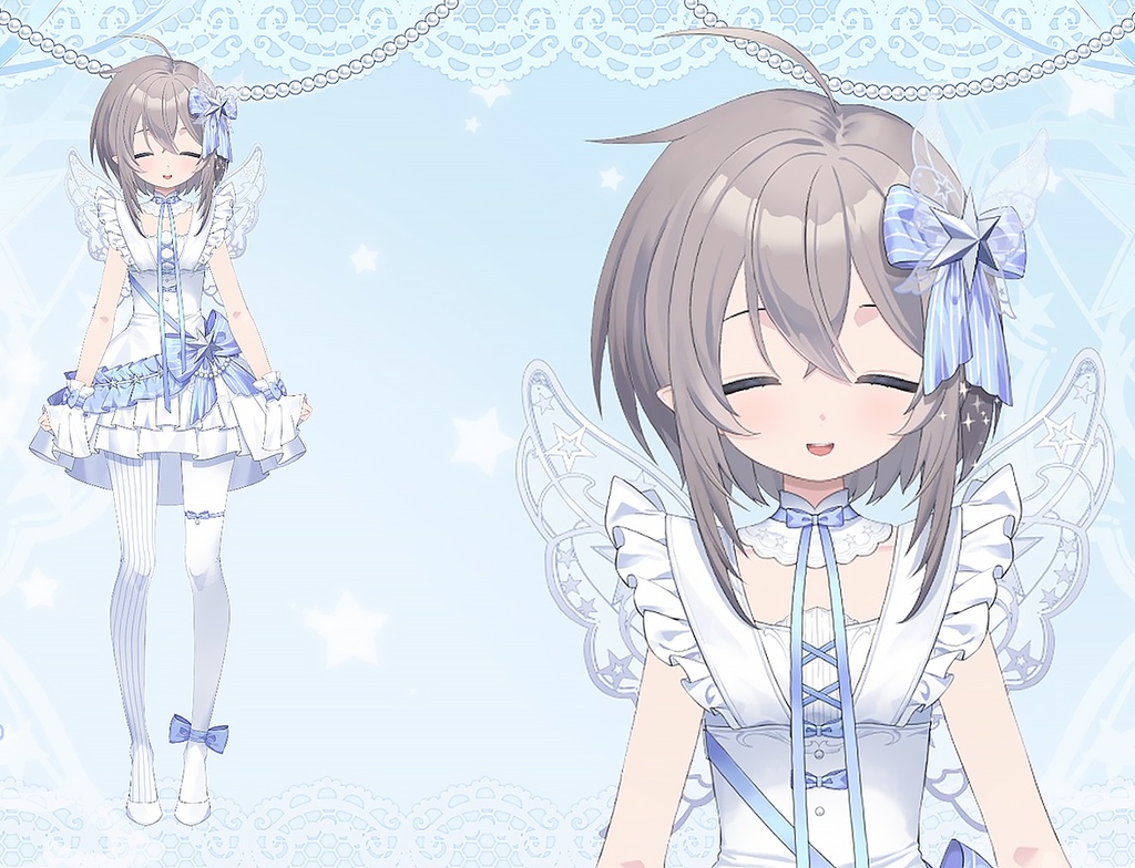 【Live2Dモデル】【汎用モデル】リボンの翼の少女