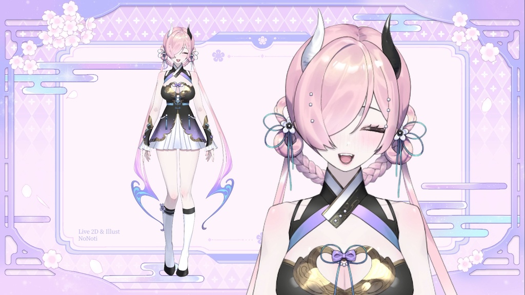 【Live2Dモデル】Pink CnC girl