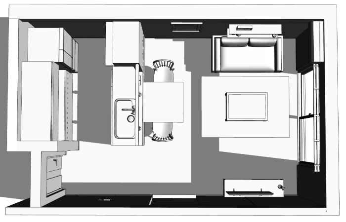 CLIPSTUDIO専用3D リビングダイニング