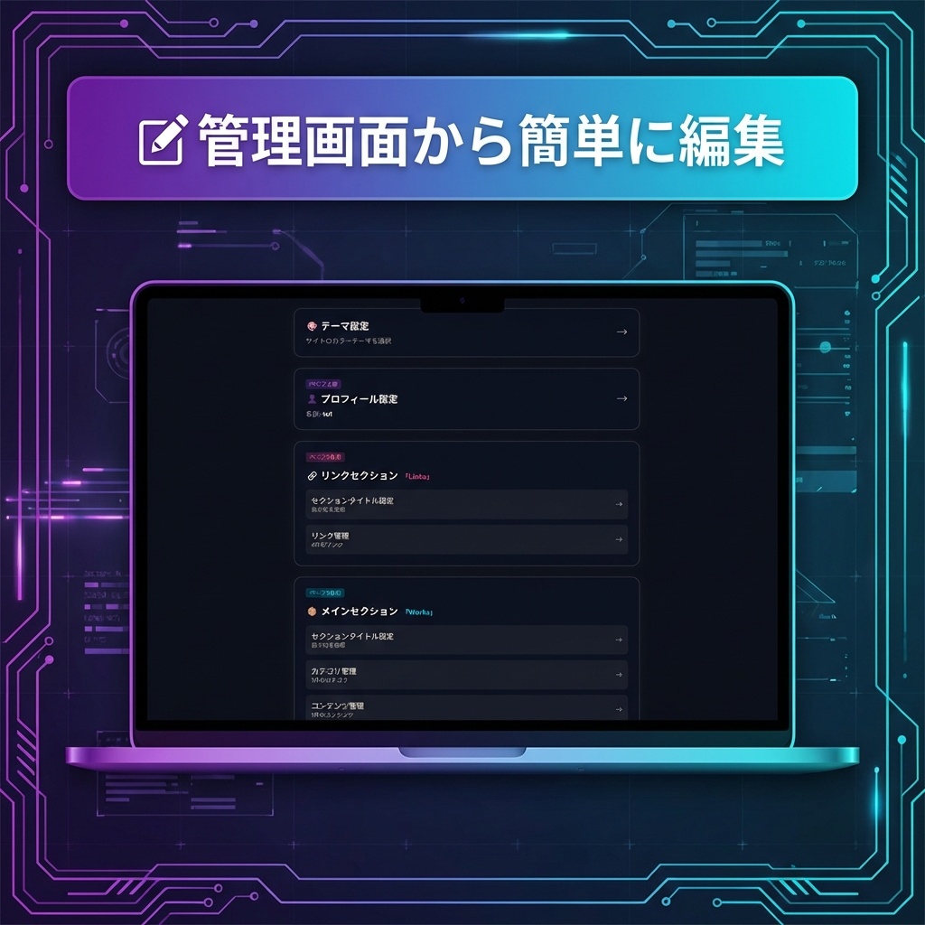 ショップ開設記念セール!【VRChat風】クリエイター向けプロフィールWEBサイト制作