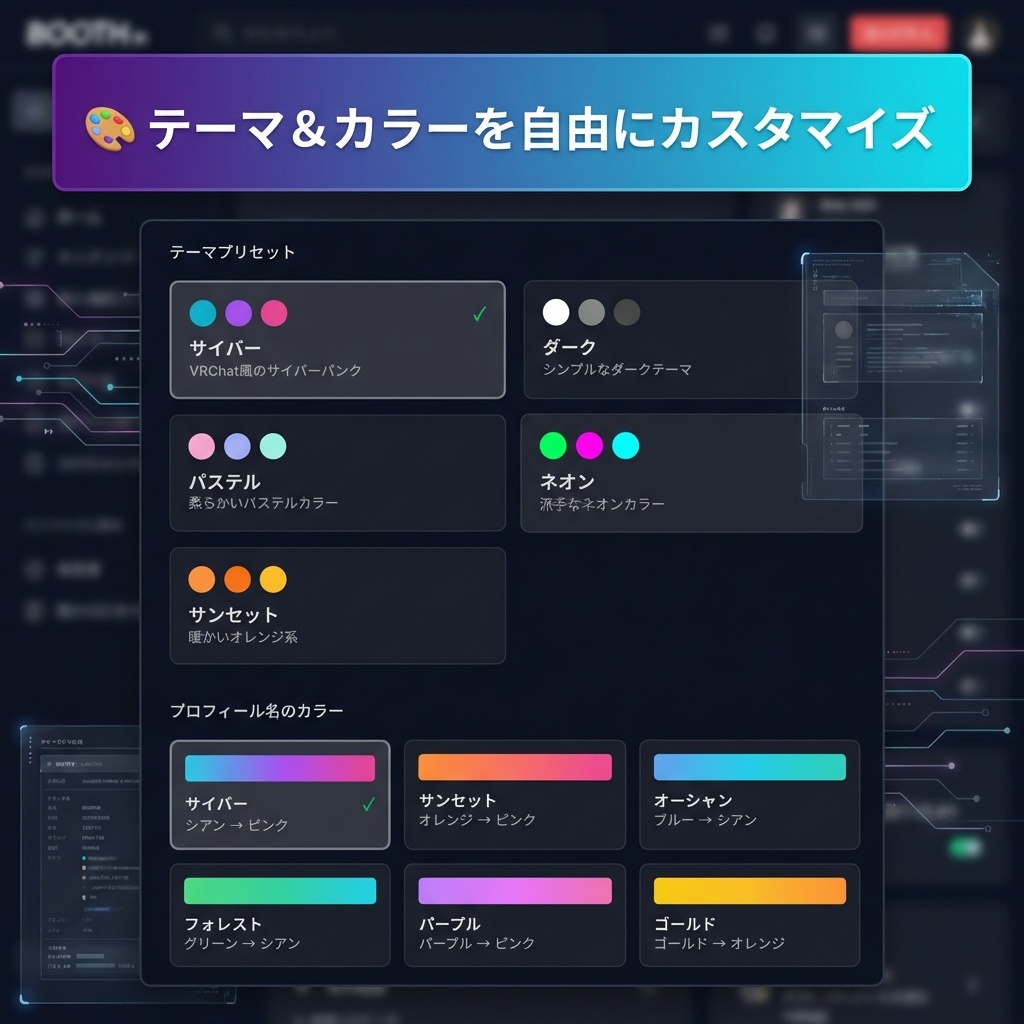 ショップ開設記念セール!【VRChat風】クリエイター向けプロフィールWEBサイト制作