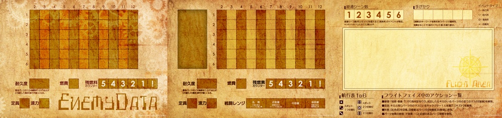 蒸気と冒険の飛空艇TRPG 歯車の塔の探空士　画面セット