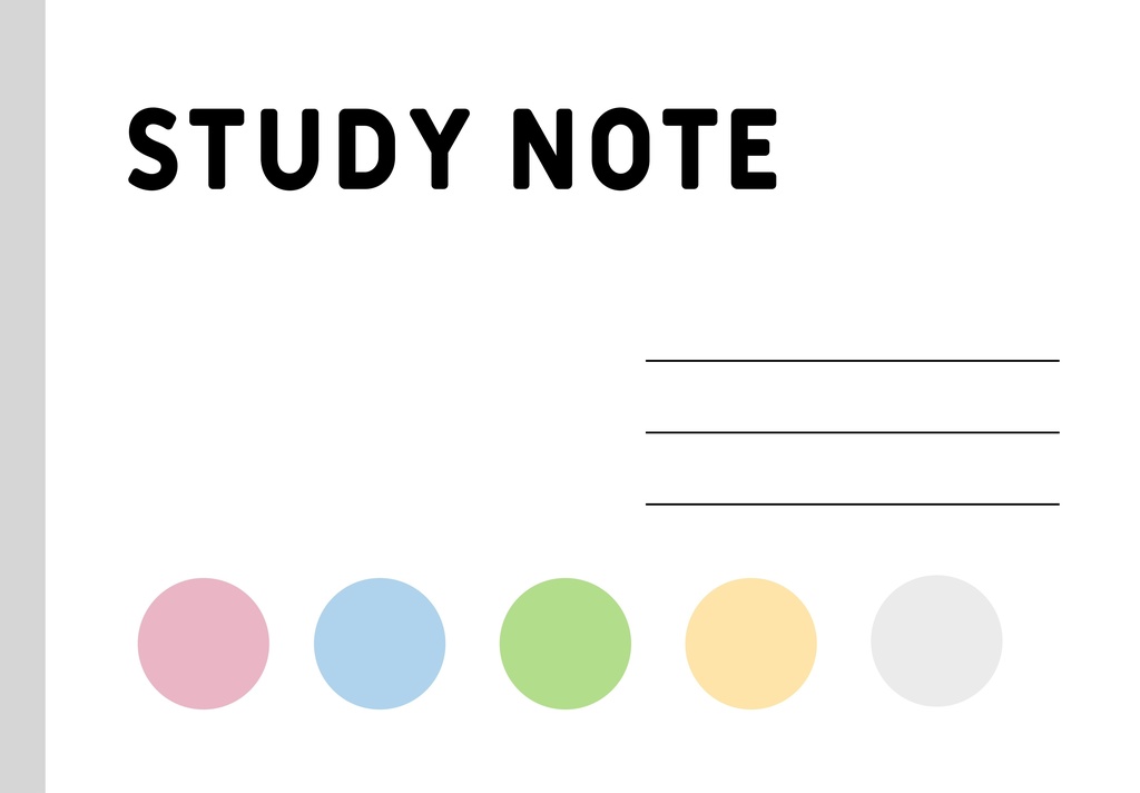 STUDY NOTE (1)