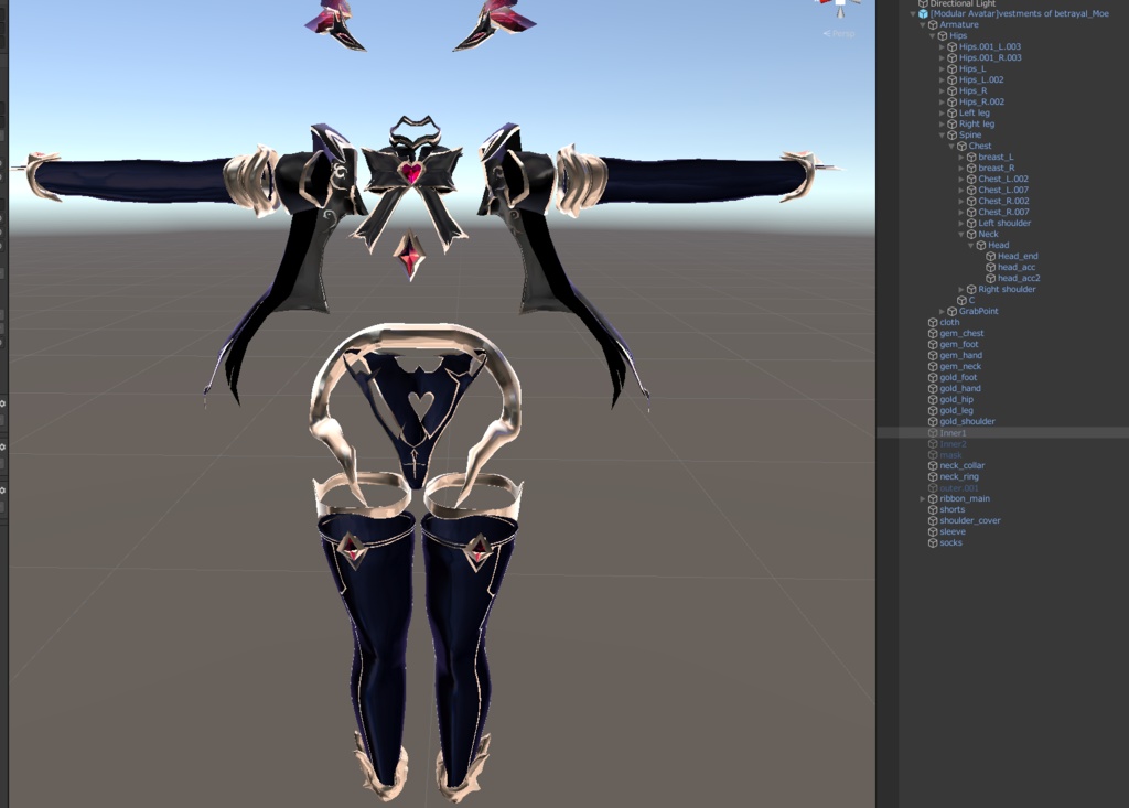 Vestments_of_betrayal(背信の浄衣)対応アバター:萌、舞夜、セレスティア、桔梗