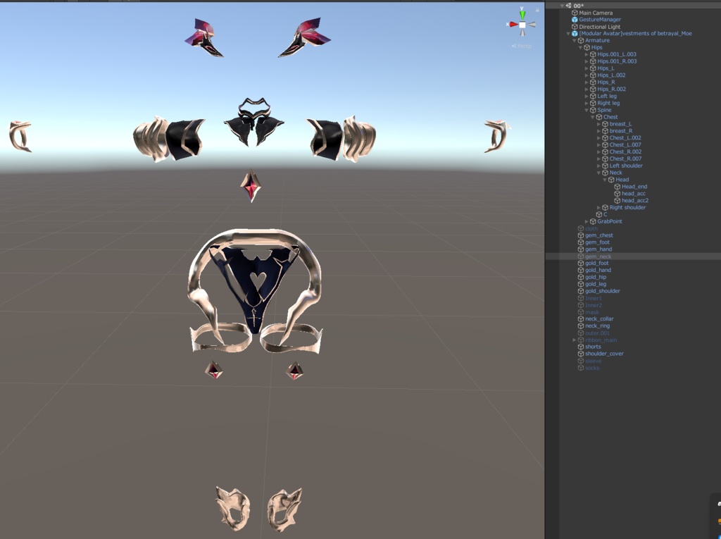 Vestments_of_betrayal(背信の浄衣)対応アバター:萌、舞夜、セレスティア、桔梗