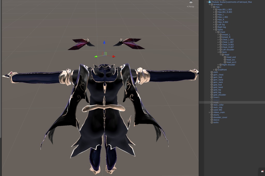 Vestments_of_betrayal(背信の浄衣)対応アバター:萌、舞夜、セレスティア、桔梗