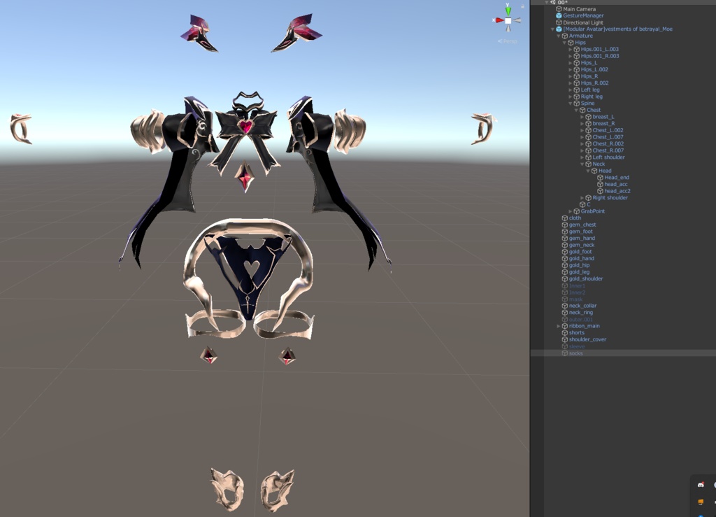 Vestments_of_betrayal(背信の浄衣)対応アバター:萌、舞夜、セレスティア、桔梗