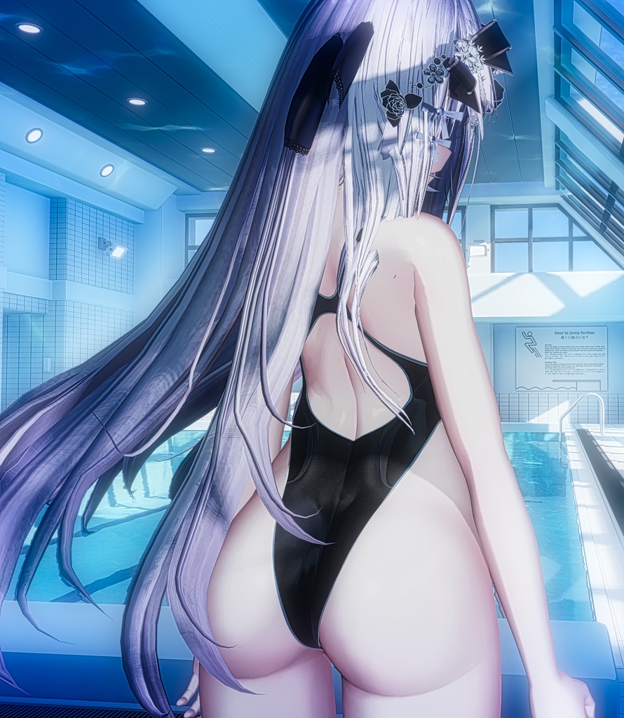 D001式-競泳水着【対応:マヌカ、萌、セレスティア、桔梗、ライム・シフォン】