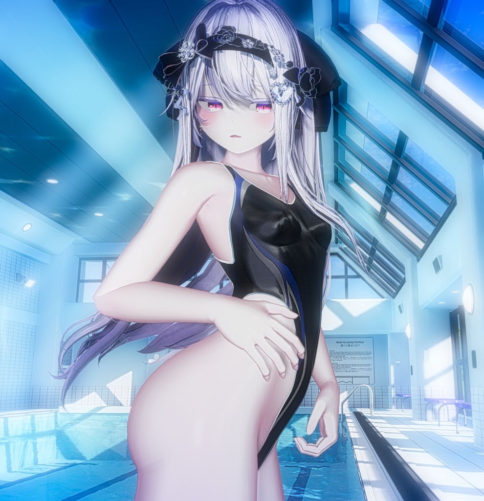 D001式-競泳水着【対応:マヌカ、萌、セレスティア、桔梗、ライム・シフォン】