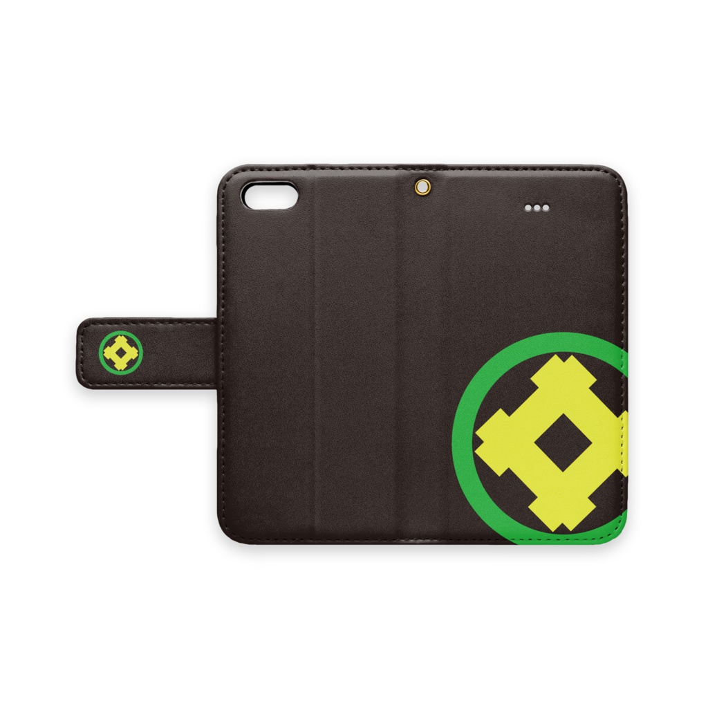 長州　井上勝　家紋手帳型iPhoneケース