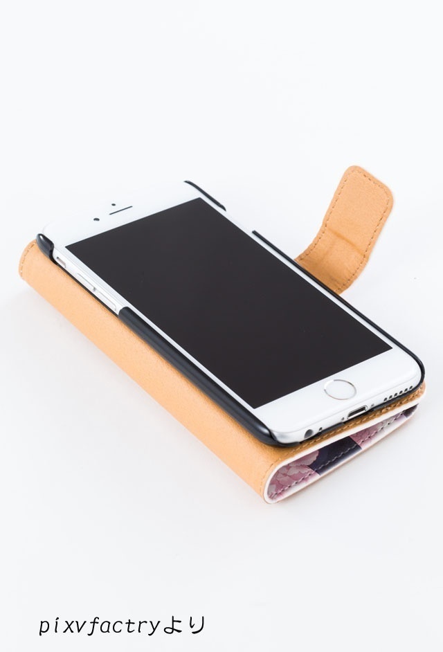 長州志士家紋(パステル)手帳型iPhoneケース