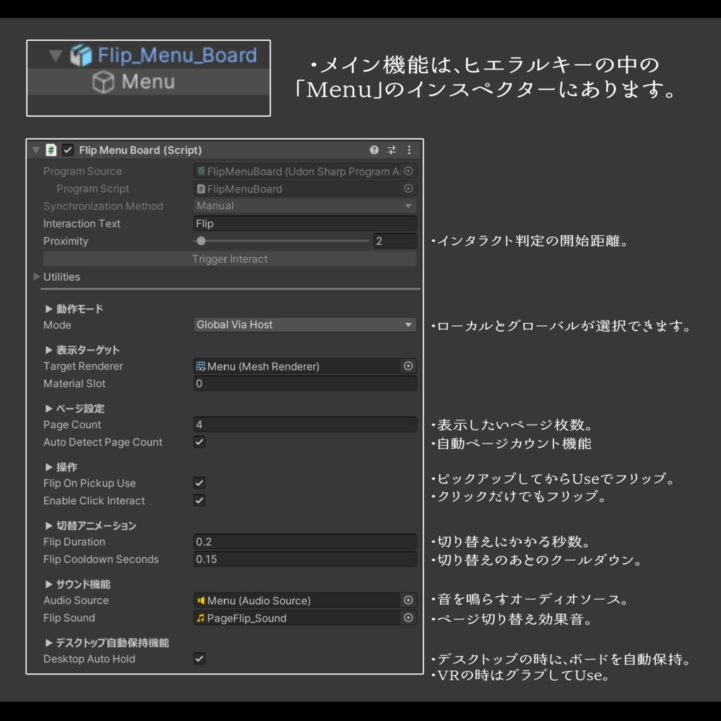 Flip Menu Board 【フリップメニューボード】