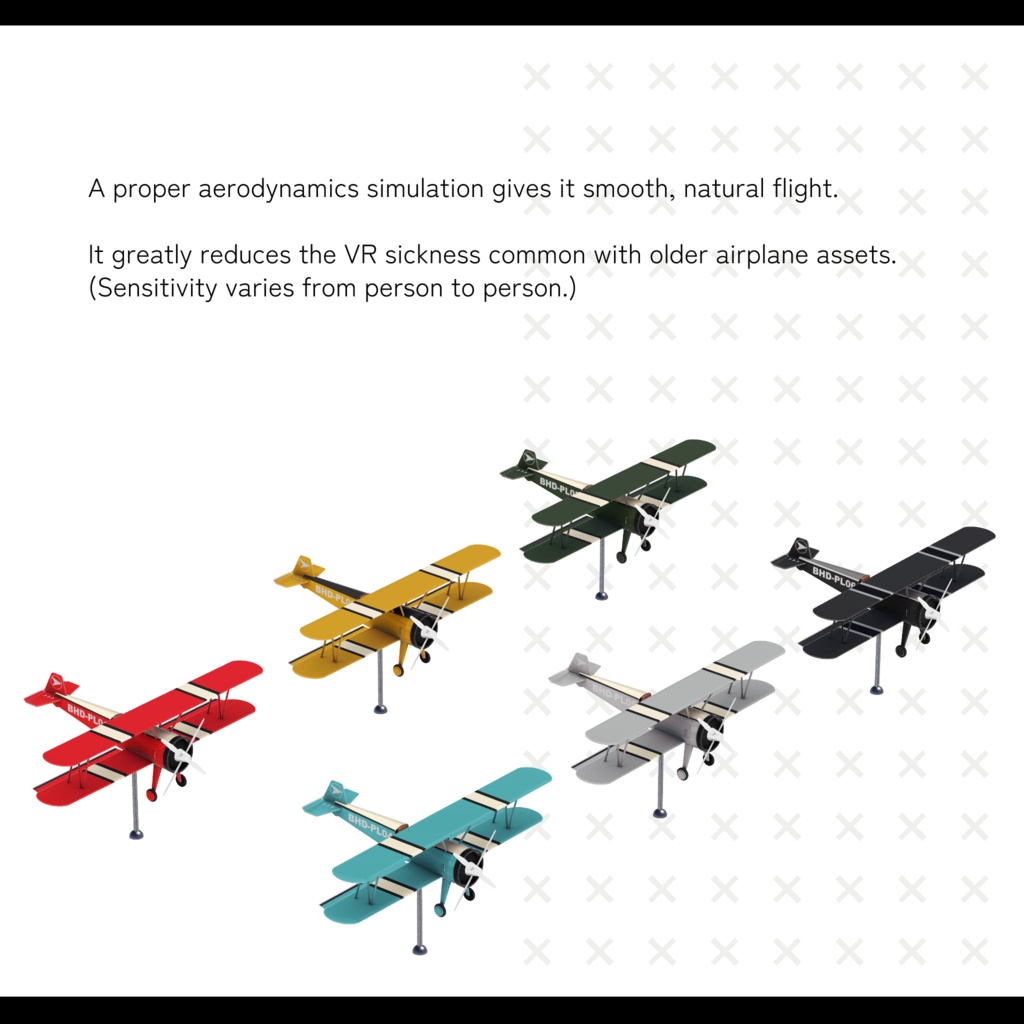 Aeroplane【ワールド用小型複葉機アセット】