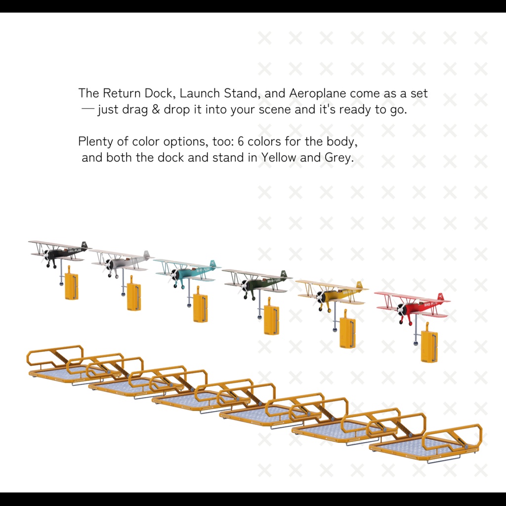 Aeroplane【ワールド用小型複葉機アセット】