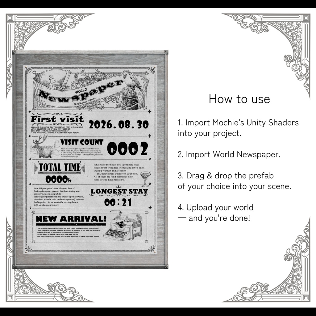 World Newspaper【新聞風ワールドログボード】