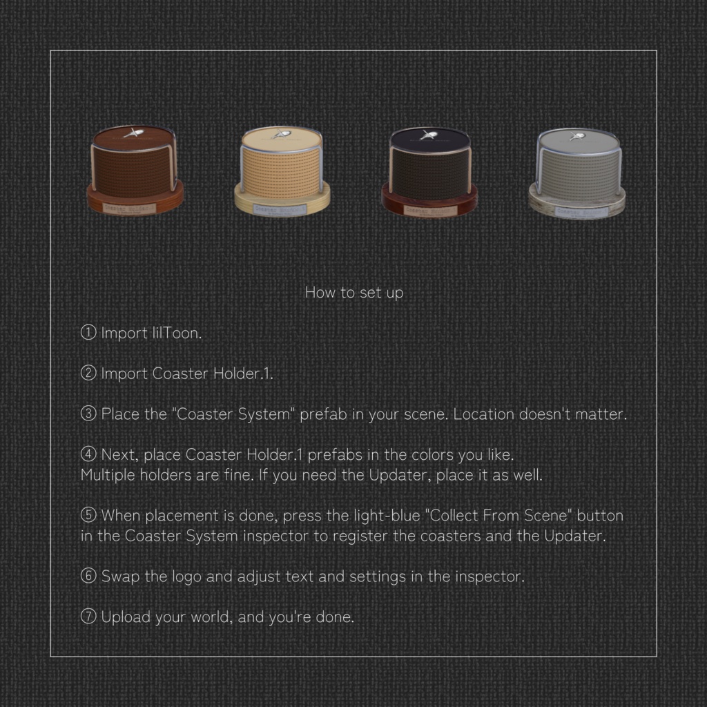 Coaster Holder.1【初来店・来店回数が分かるコースター】