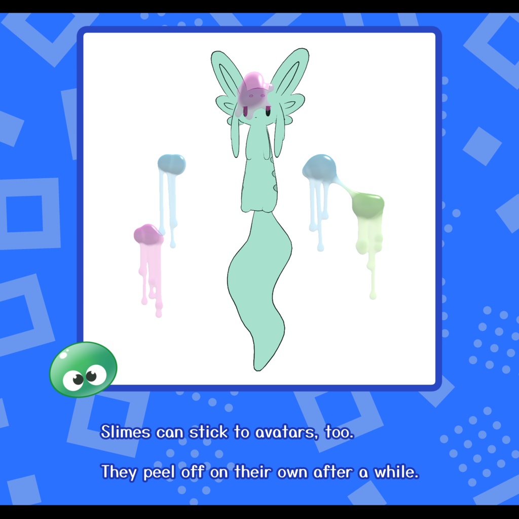 Slime Blob【投げてアバターにもくっつくスライム】