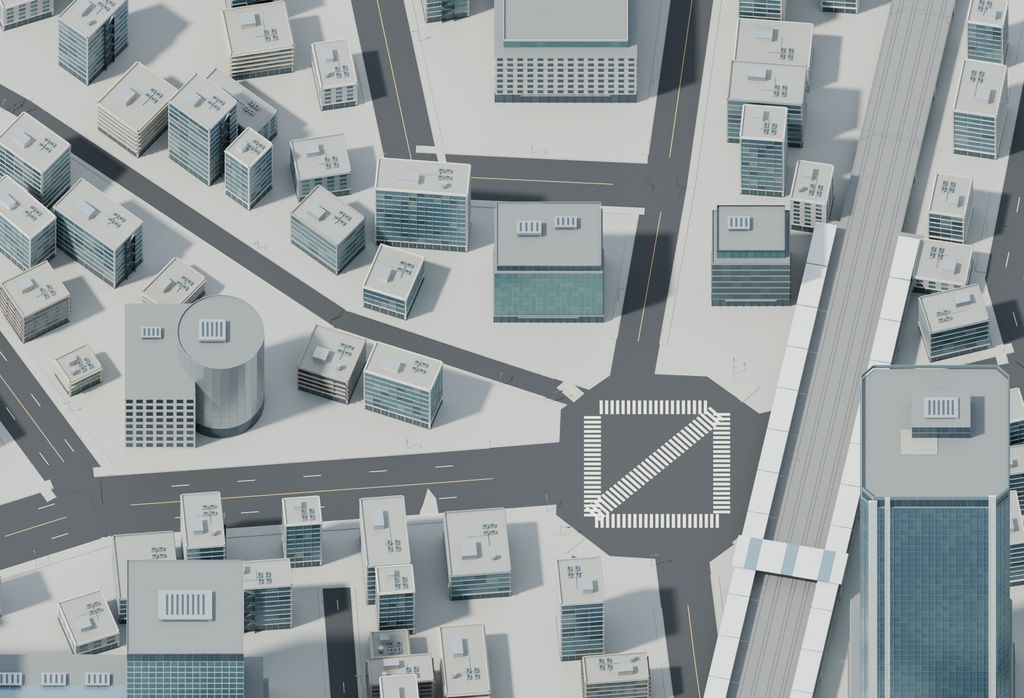 3D渋谷モチーフ 都市外装3Dモデル|FBX |商用利用可