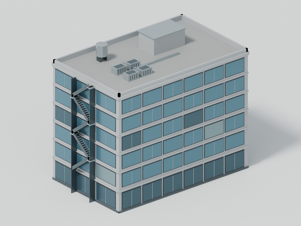 3D渋谷モチーフ 都市外装3Dモデル|FBX |商用利用可