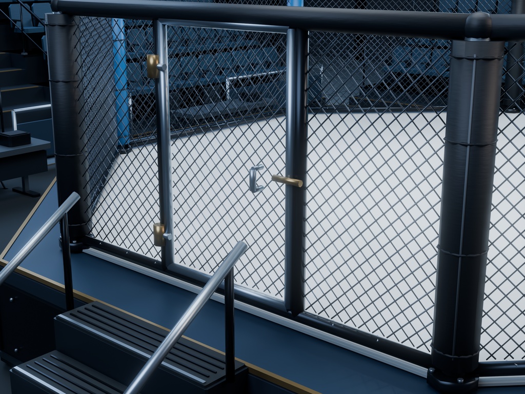 【期間限定価格】3D格闘技MMA会場blender・FBX背景素材